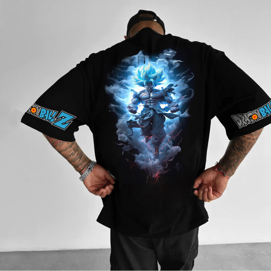 

Camiseta Unisex De Gran Tamaño Con Estampado DB Anime Goku Return