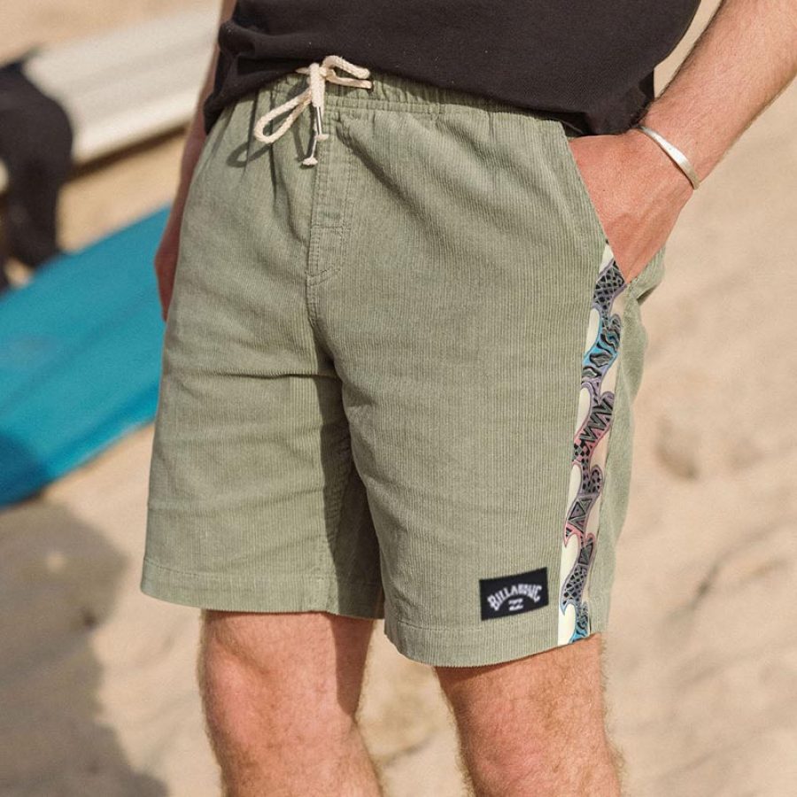 

Pantalones Cortos De Surf Para Hombre Billabong Retro Corduroy 5 Inch Beach Daily Casual Shorts