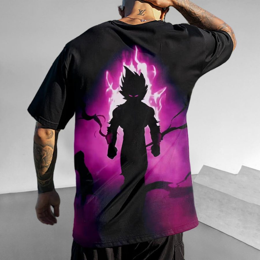 

Men's T-Shirt Dragon Ball Anime Daily Crew Neck Short Sleeve Tops