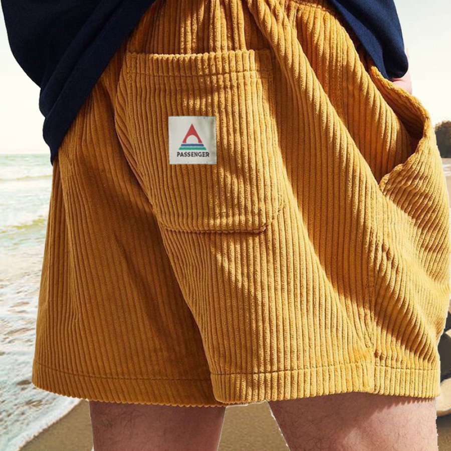 

Мужские шорты для серфинга винтажные вельветовые шорты пляжные летние повседневные простые пляжные шорты 5 дюймов