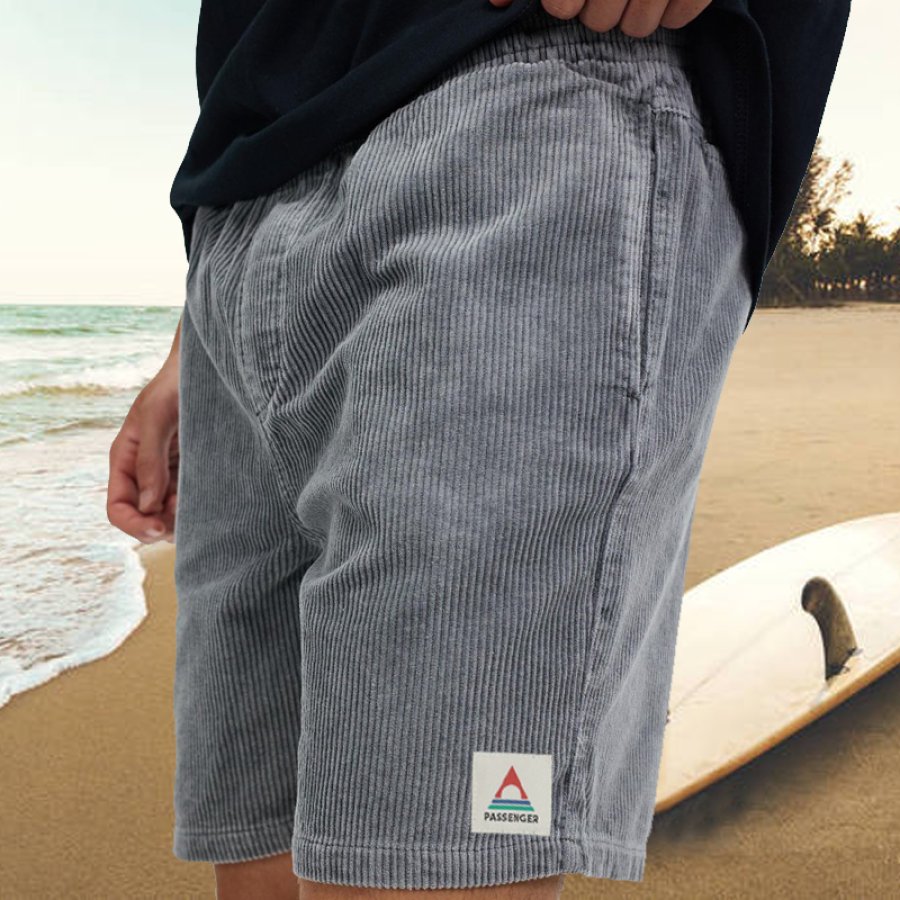 

Pantalones Cortos De Surf Para Hombre Pantalones Cortos De Pana Vintage Playa Verano Todos Los Días Pantalones Cortos De Playa Simples De 5 Pulgadas