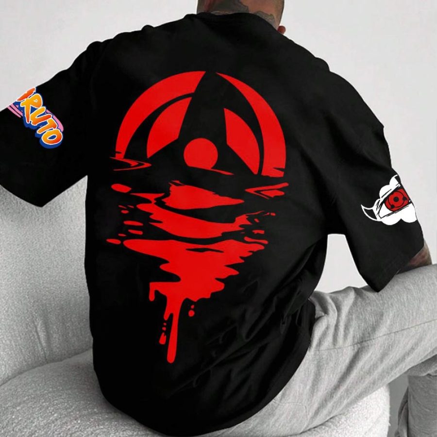 

Unisex-T-Shirt Mit Naruto-Anime-Print In Übergröße