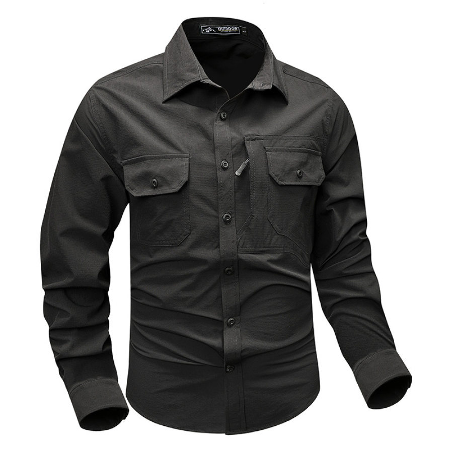 

Men's Outdoor Elastic Quick Drying And Wear-resistant Shirt