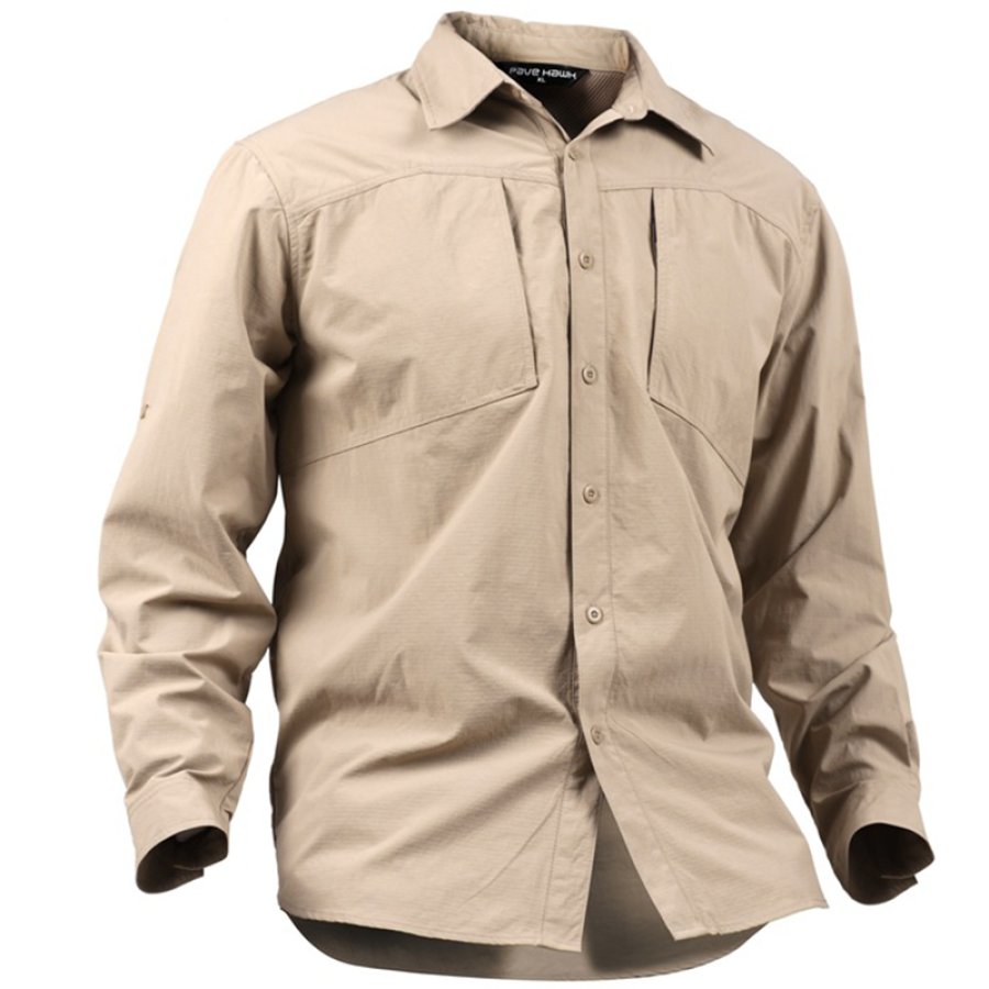 

Men's Quick Drying Checkered Outdoor Shirt