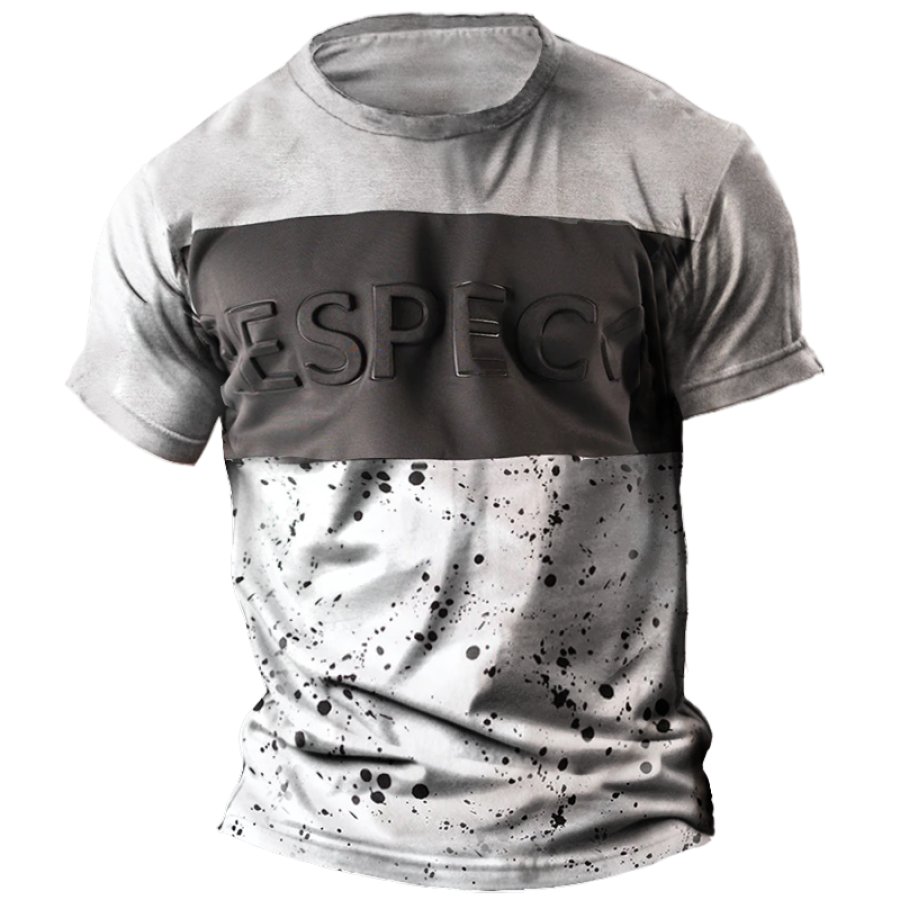 

Men's Savage Brushed Metallic Emboss Print T-shirt