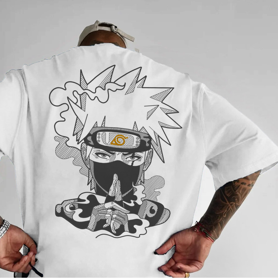 

Camiseta Unisex Con Estampado De Anime Kakashi