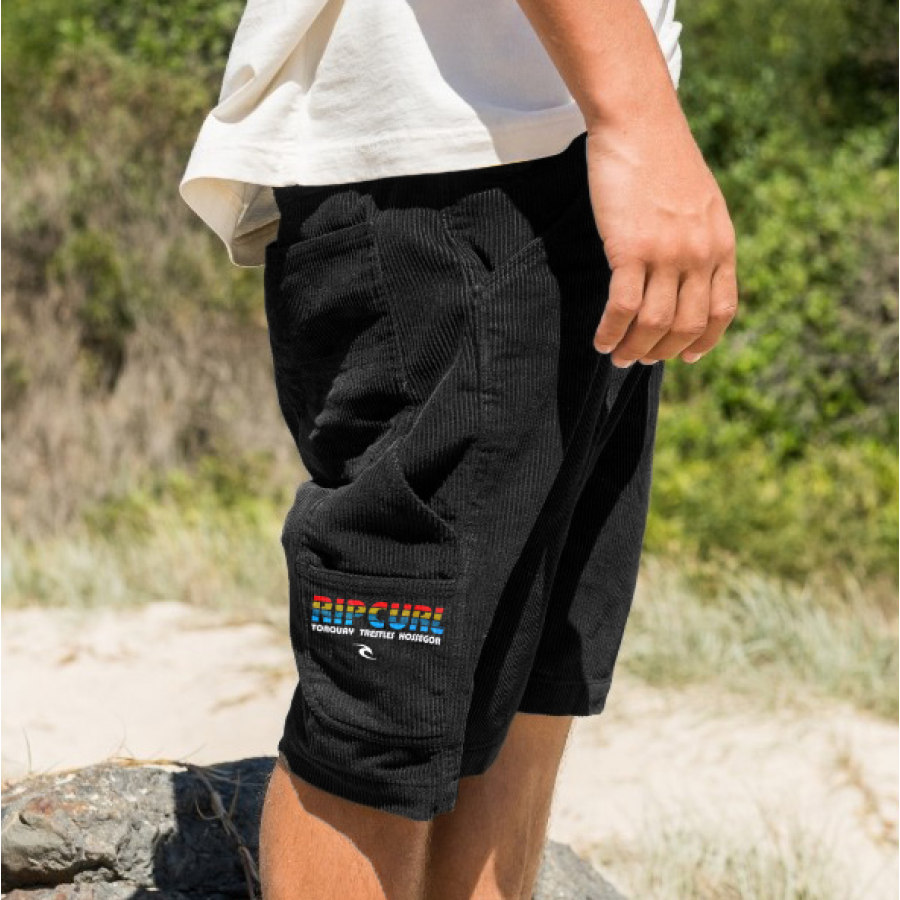 

Pantalones Cortos De Surf Para Hombre Rip Curl Pana Vintage Beach Daily Casual Cord Walkshort