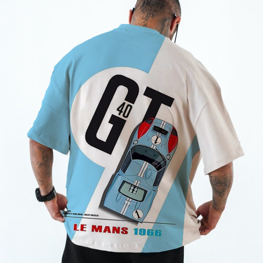 

Übergroßes Herren-T-Shirt Mit Formel-1-GT40-Aufdruck