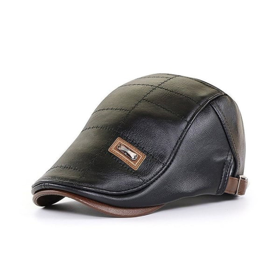 

Men's Outdoor Casual High Quality Trendy Leather Beret