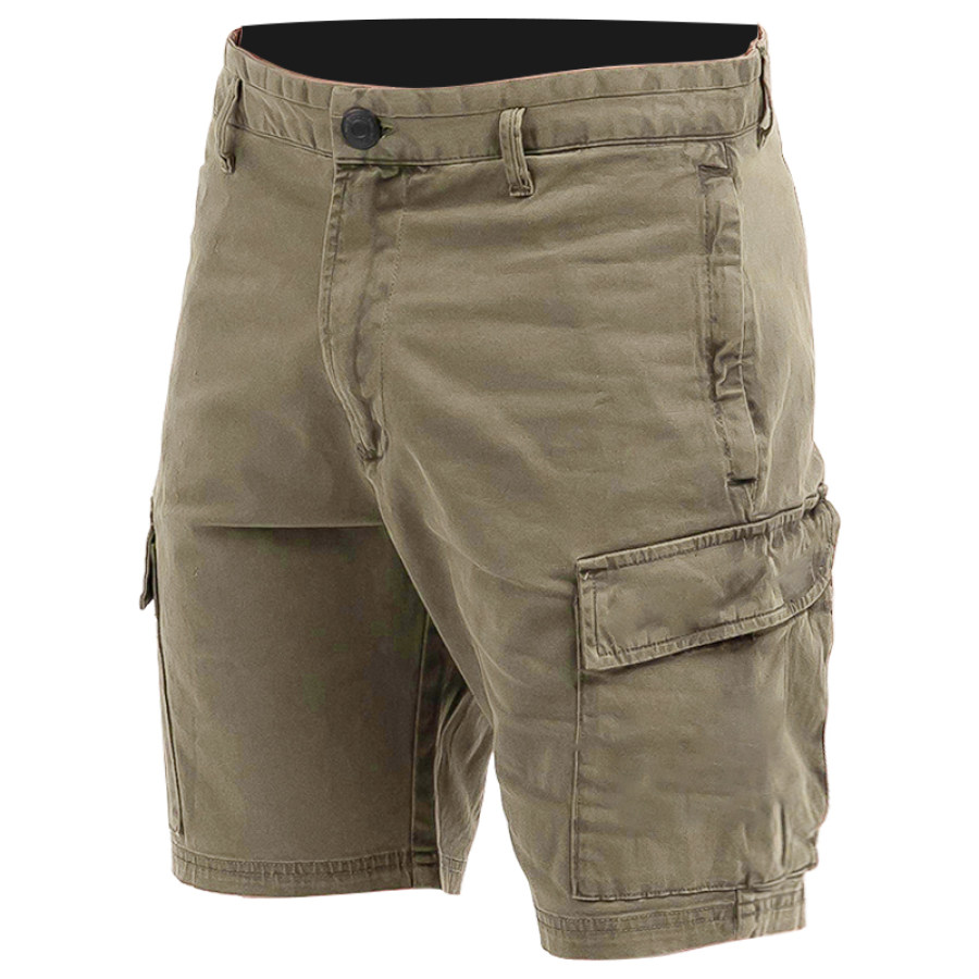 

Lässige Outdoor-Shorts Mit Funktionellen Taschen Und Reißverschluss Für Herren