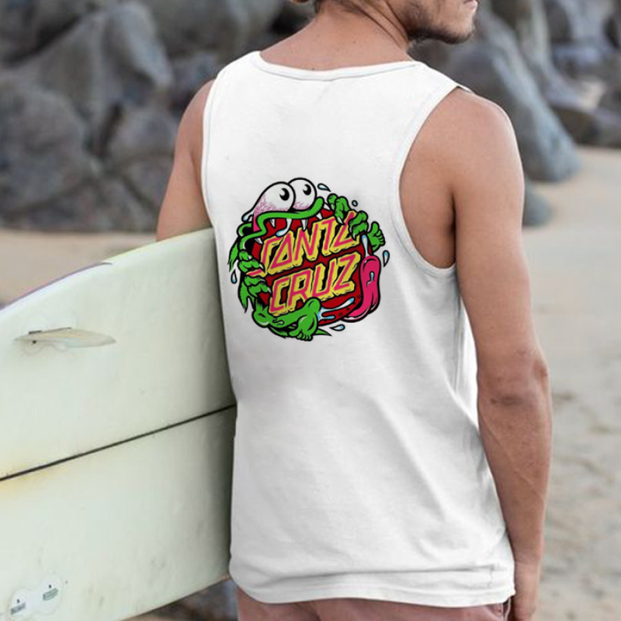 

Débardeur Imprimé Surf Beach Vacation Pour Hommes