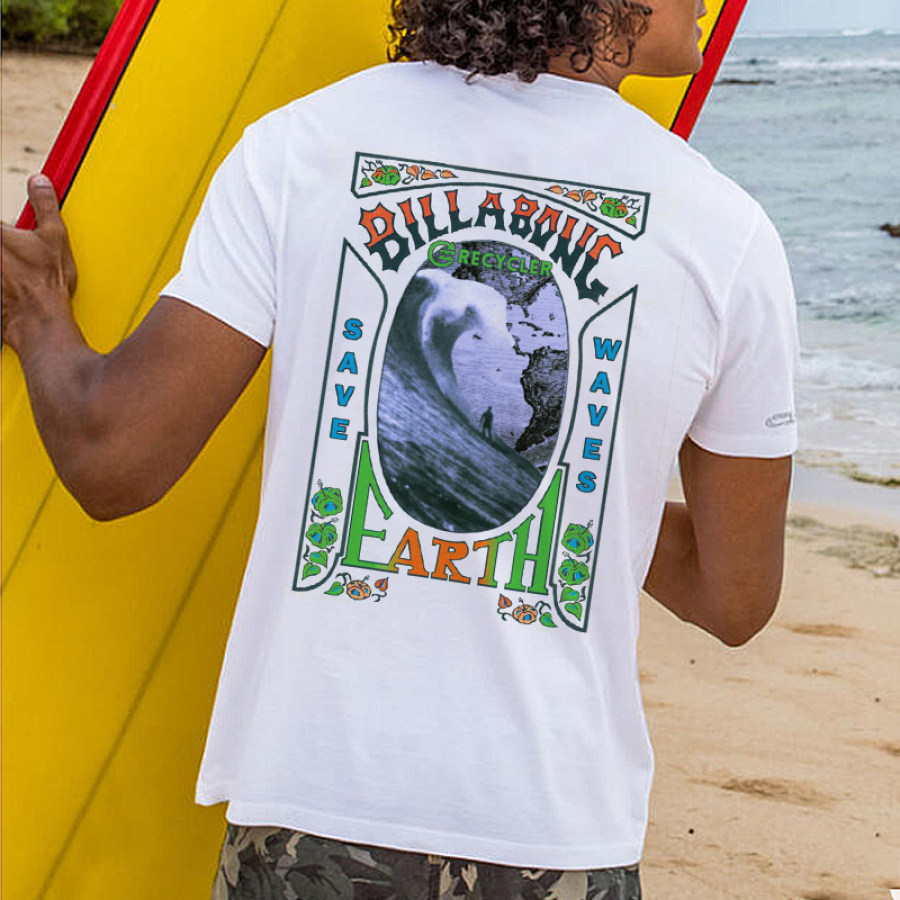 

Camiseta Vintage Billabong Beach Surf Para Hombre