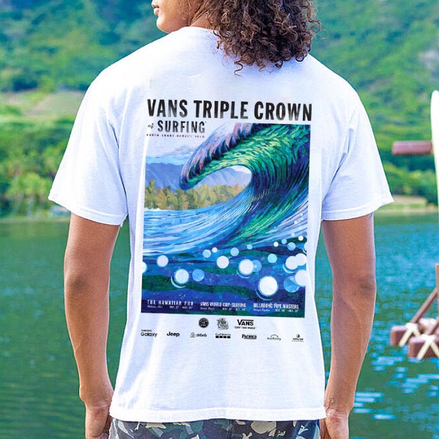 

T-shirt Vintage Vans Beach Surf Pour Hommes