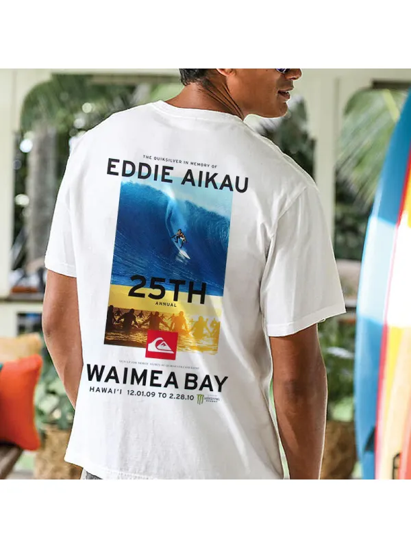 Men's Vintage Quiksilver Beach Surf T-Shirt - Spiretime.com 