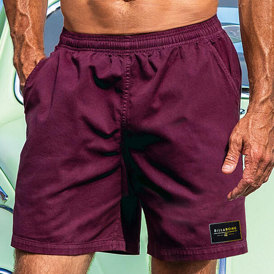 

Short Imprimé Surf Pour Hommes Vacances à La Plage En Plein Air