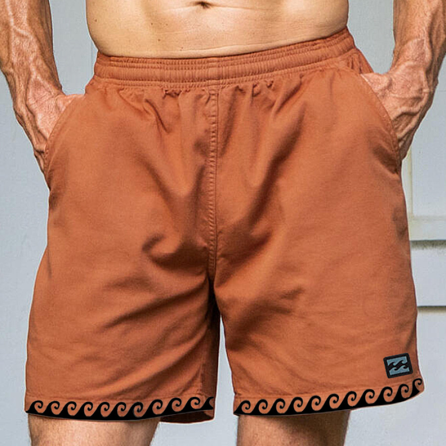 

Pantalones Cortos Con Estampado De Surf Para Vacaciones En La Playa Al Aire Libre Para Hombre