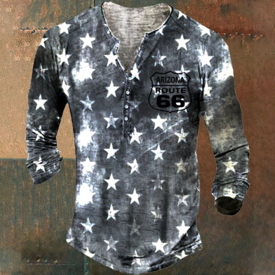 

America Henley Men's Shirt