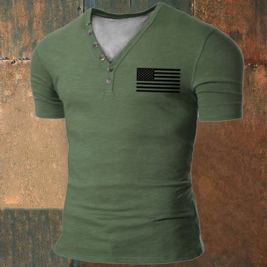 

Taktisches Sport-T-Shirt Mit Amerikanischer Flagge Für Herren