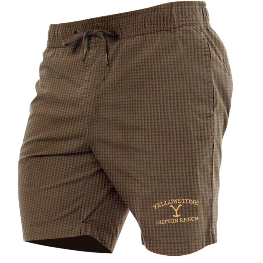 

Men's Yellowstone Waffle Drawstring Shorts