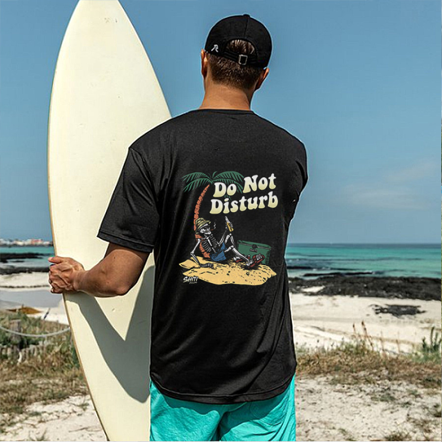 

Мужская футболка с черепом для серфинга на открытом воздухе и пляжного курорта