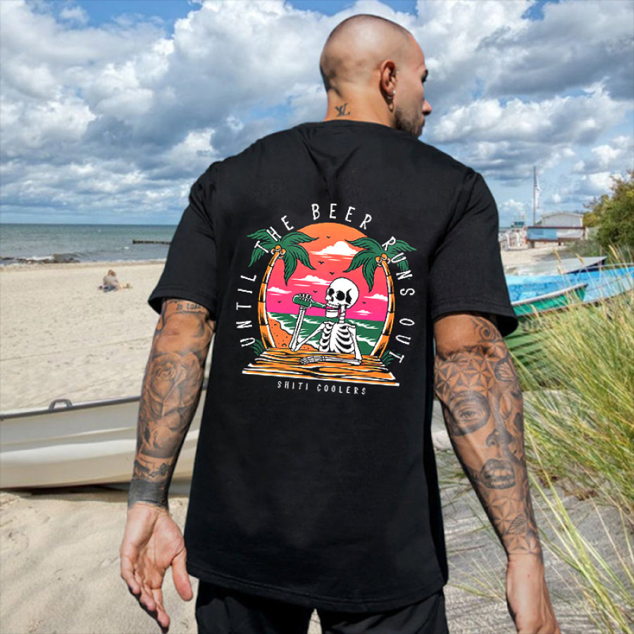 

Camiseta Para Hombre Con Calavera Para Surfear Al Aire Libre En La Playa