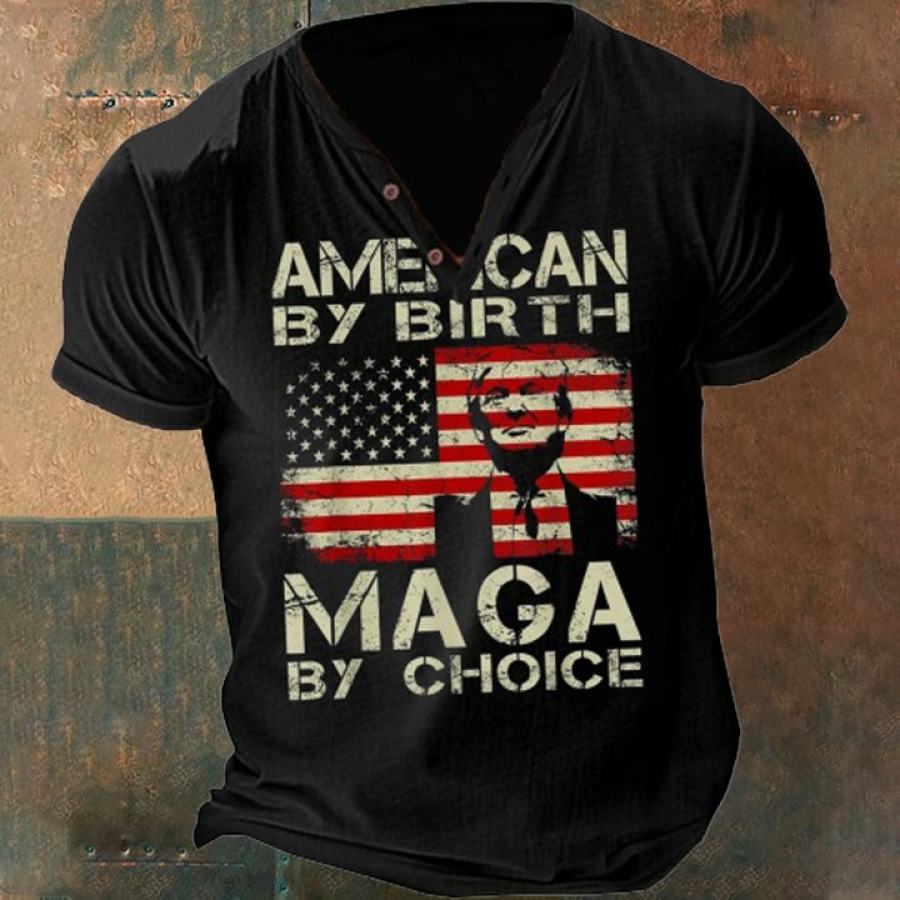 

Kurzarm-T-Shirt „Henry“ Mit MAGA-Aufdruck Für Herren