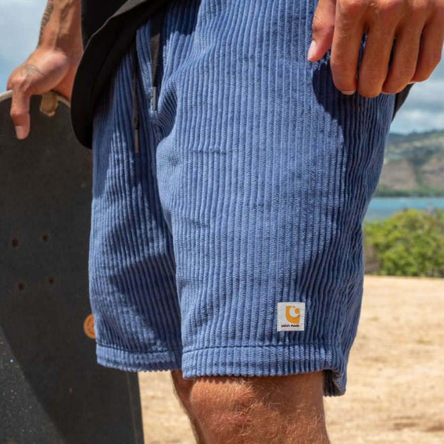 

Men's Surf Shorts Vintage Corduroy Shorts Hawaiian Beach Summer Inch Boardshorts