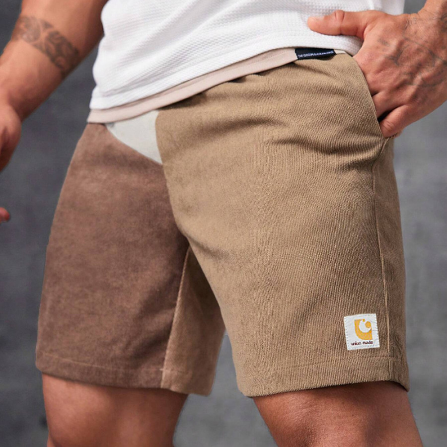 

Herren Shorts Retro Cord 5 Zoll Shorts Surf Beach Shorts Täglich