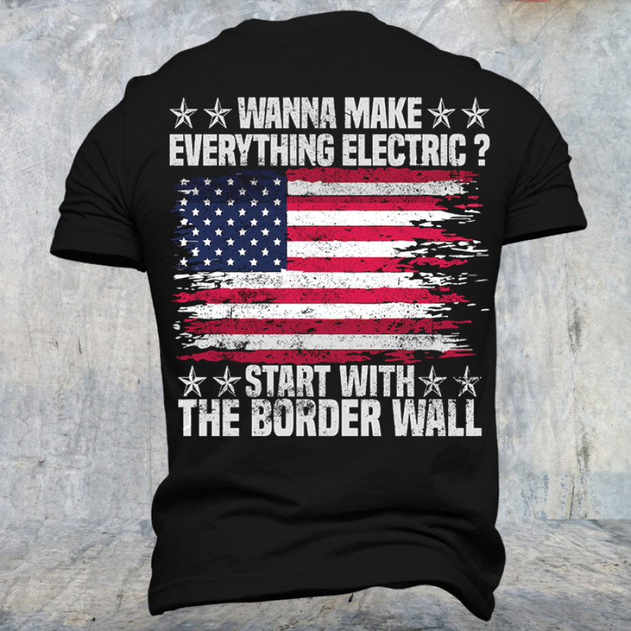 

Herren-T-Shirt Mit Patriot-Flaggen-Aufdruck