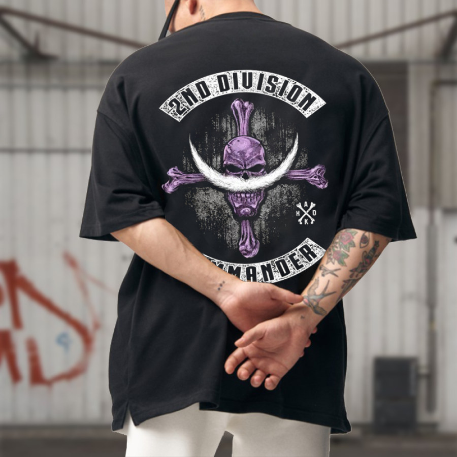 

Übergroßes T-Shirt Für Herren Mit Edward Newgate Totenkopf-Aufdruck