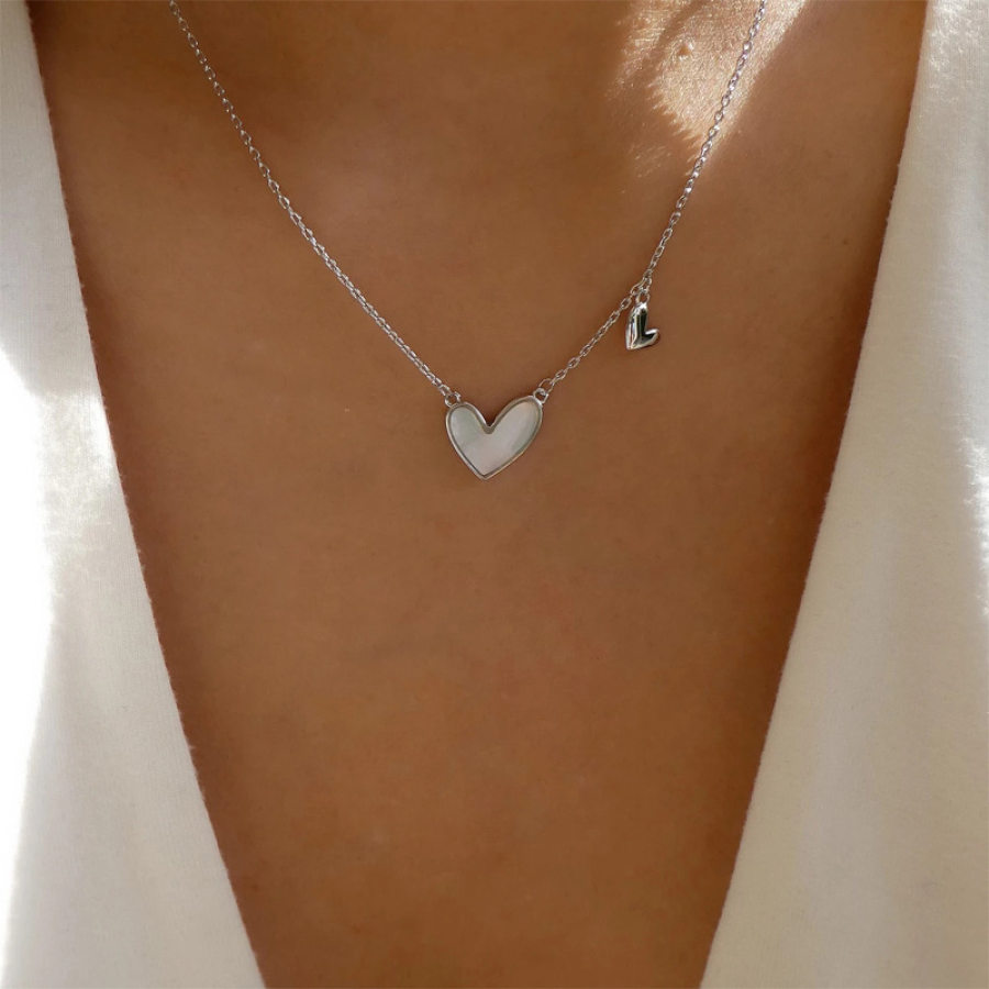 

Cadeau De Fête Des Mères Pour Petite Amie Collier D'amour En Acrylique Chaîne De Clavicule