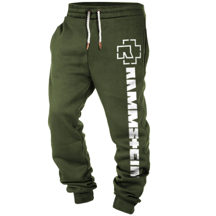 

Men's Sweatpants Rammstein Rock Band Casual Vintage Sports Pants