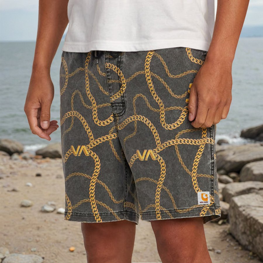 

Herren Shorts Bedruckte Shorts Surf Beach Shorts Täglich Casual