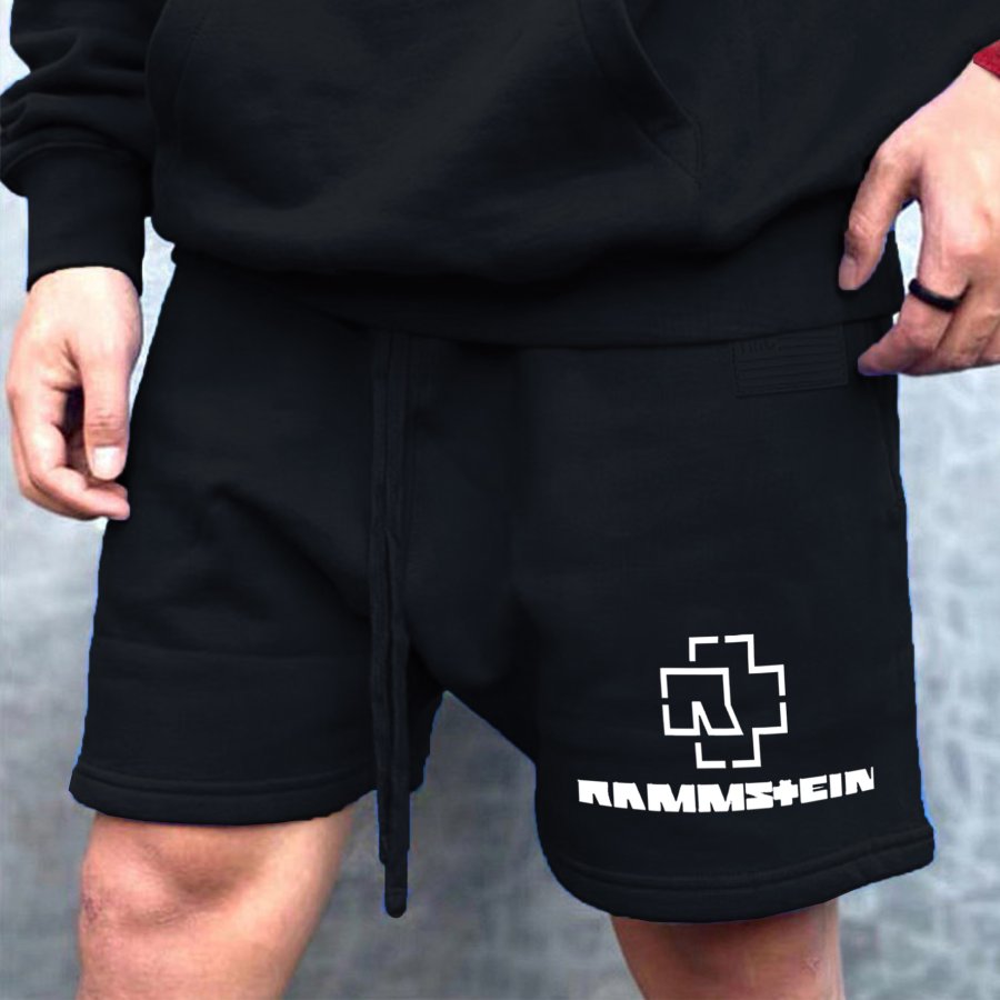 

Lässige Sportshorts Für Herren Mit Rammstein-Rockband-Aufdruck