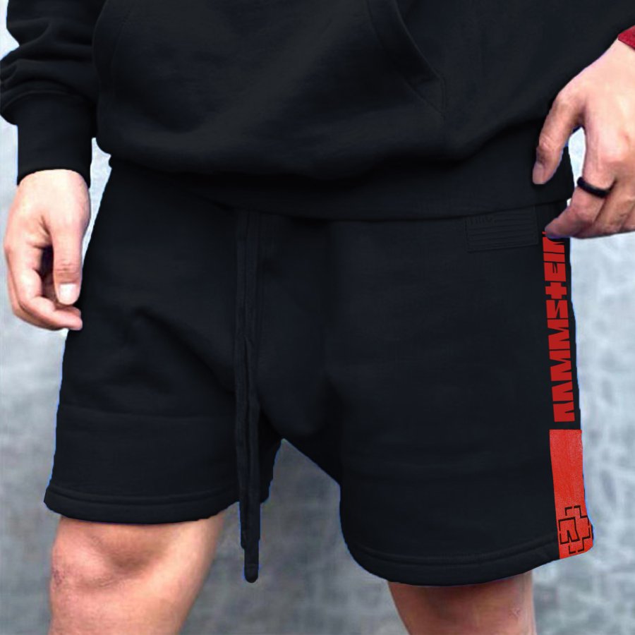 

Мужские повседневные спортивные шорты с принтом рок-группы Rammstein