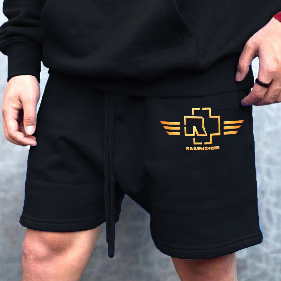 

Lässige Sportshorts Für Herren Mit Rammstein-Rockband-Aufdruck