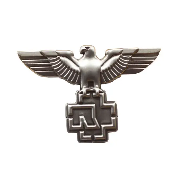 Eagle Logo Brooch Rammstein Band Pin Retro Style Metal Badge - Cotosen.com