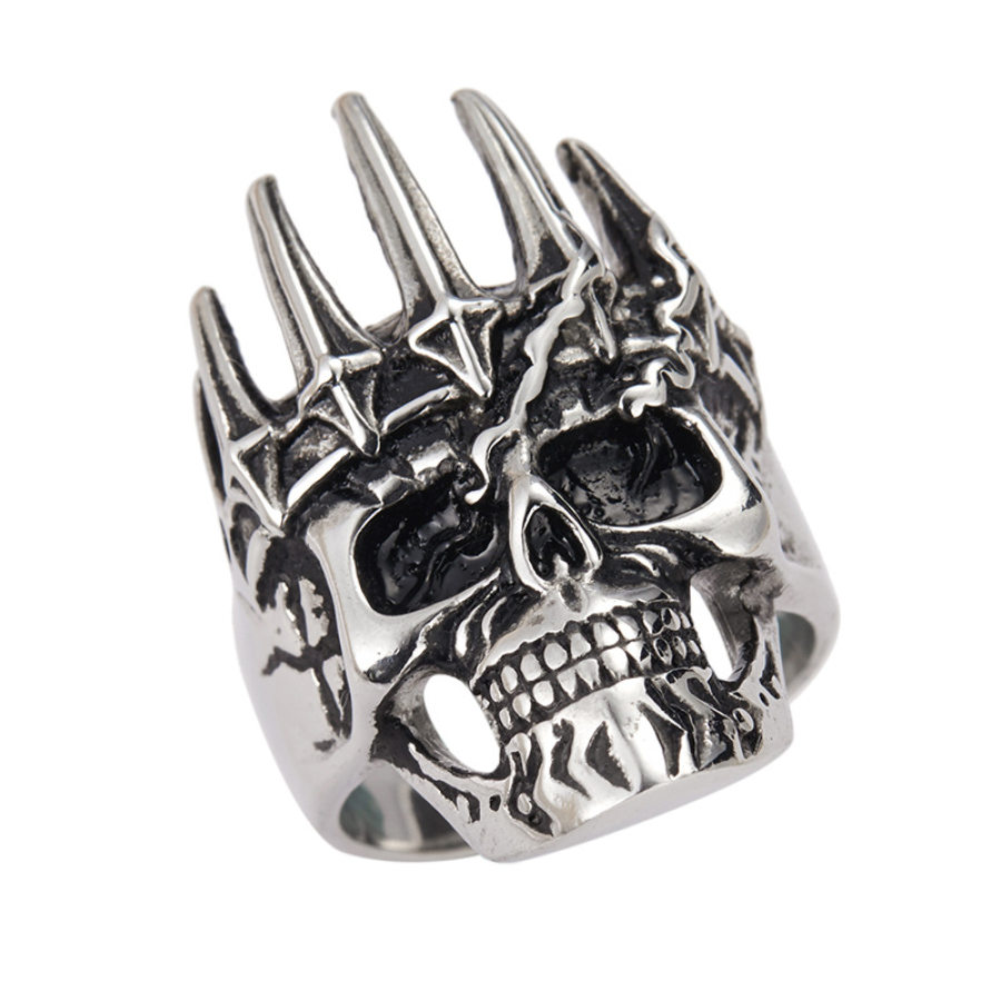 

Punk Rocking Skull Ring Punk Style Stainless Steel