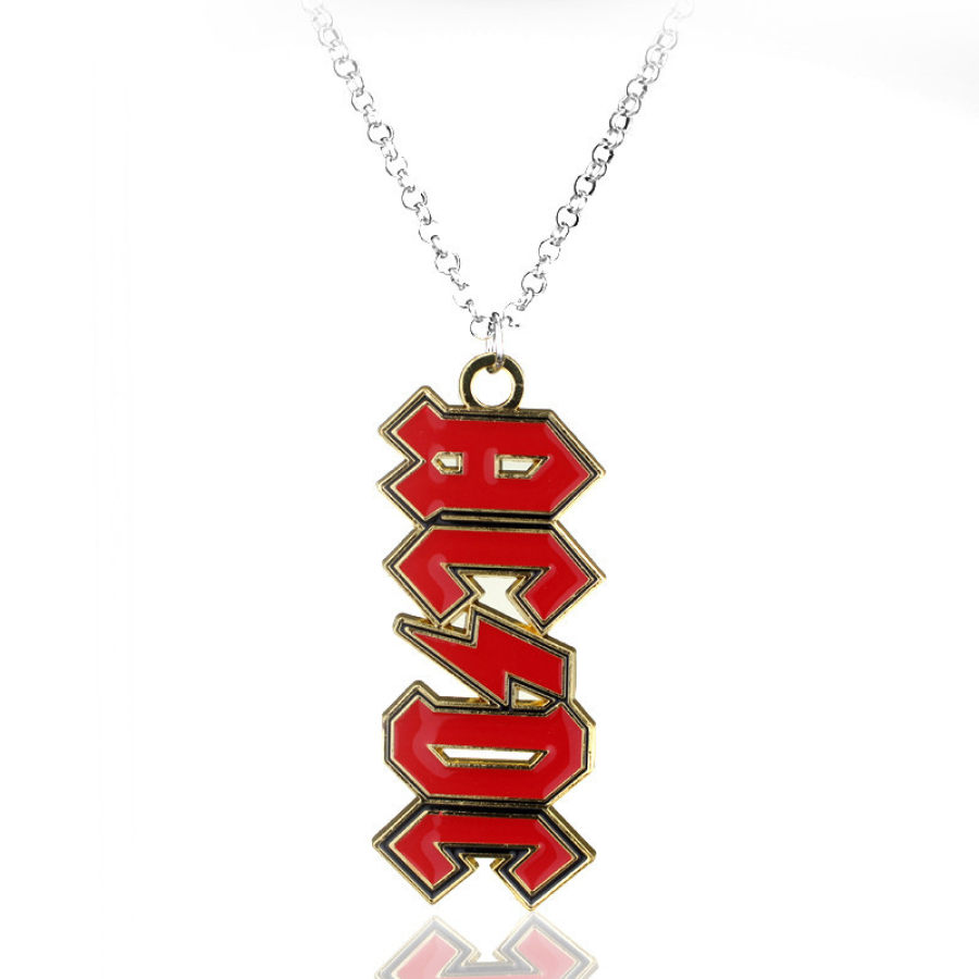 

Collar De Acero Inoxidable Retro ACDC Rock Punk Hip Hop