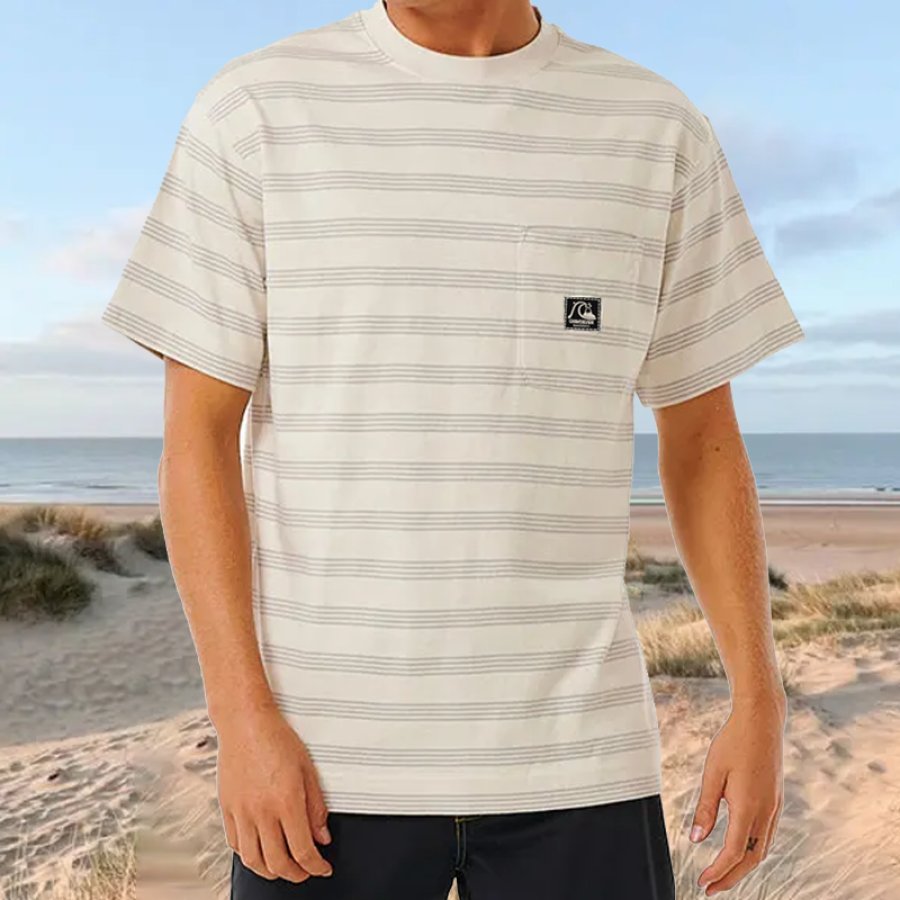 

T-shirt Surdimensionné à Manches Courtes Et Ample Pour Hommes Rip Curl Surf Poster Beach