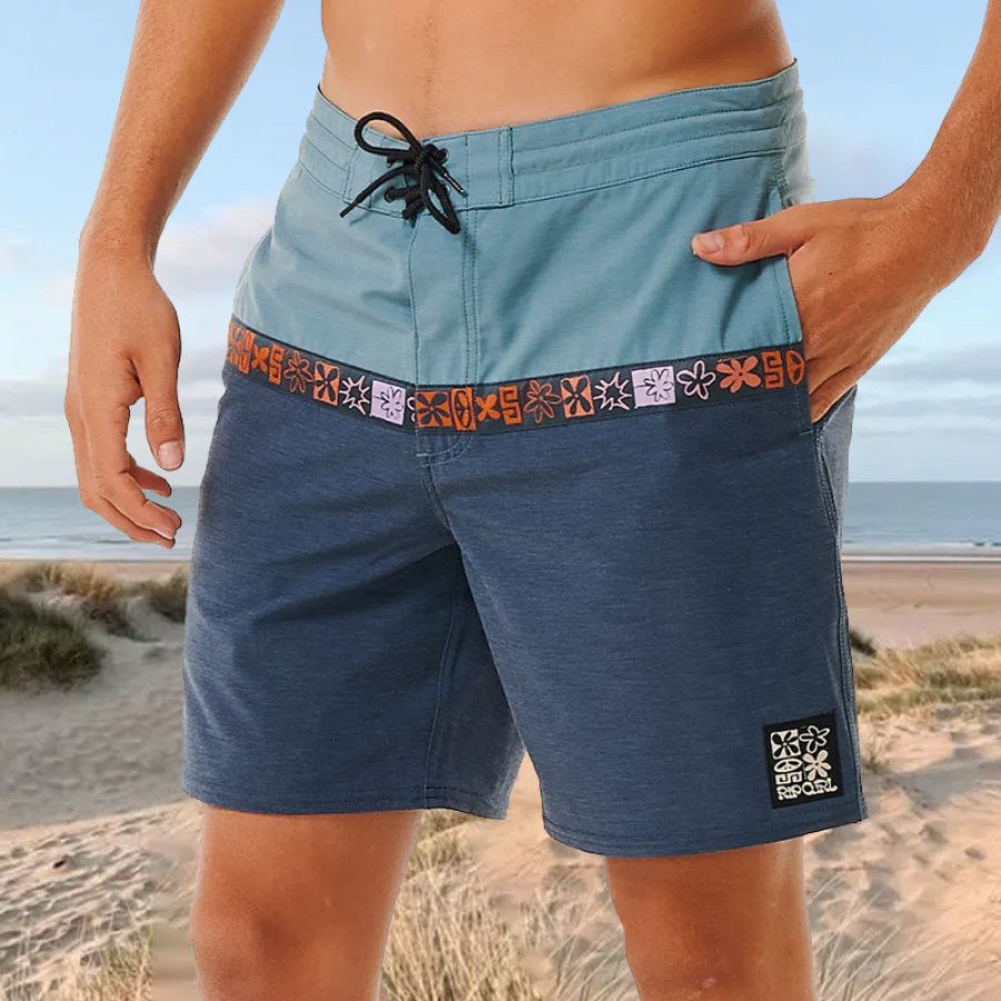 

Herren Shorts Patchwork Ethnisch Bedruckte Shorts Surf Beach Shorts Täglich Casual