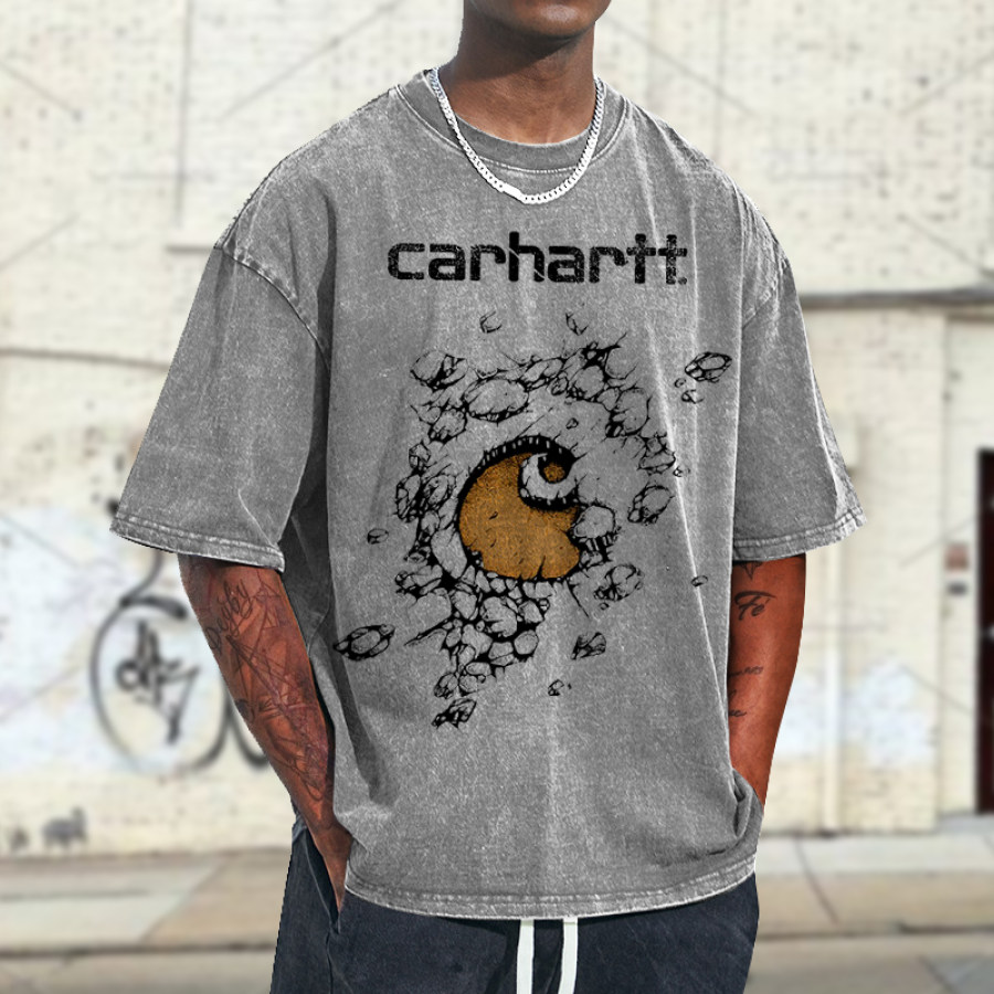 

T-shirt Imprimé Vintage Surdimensionné Carhartt Pour Hommes