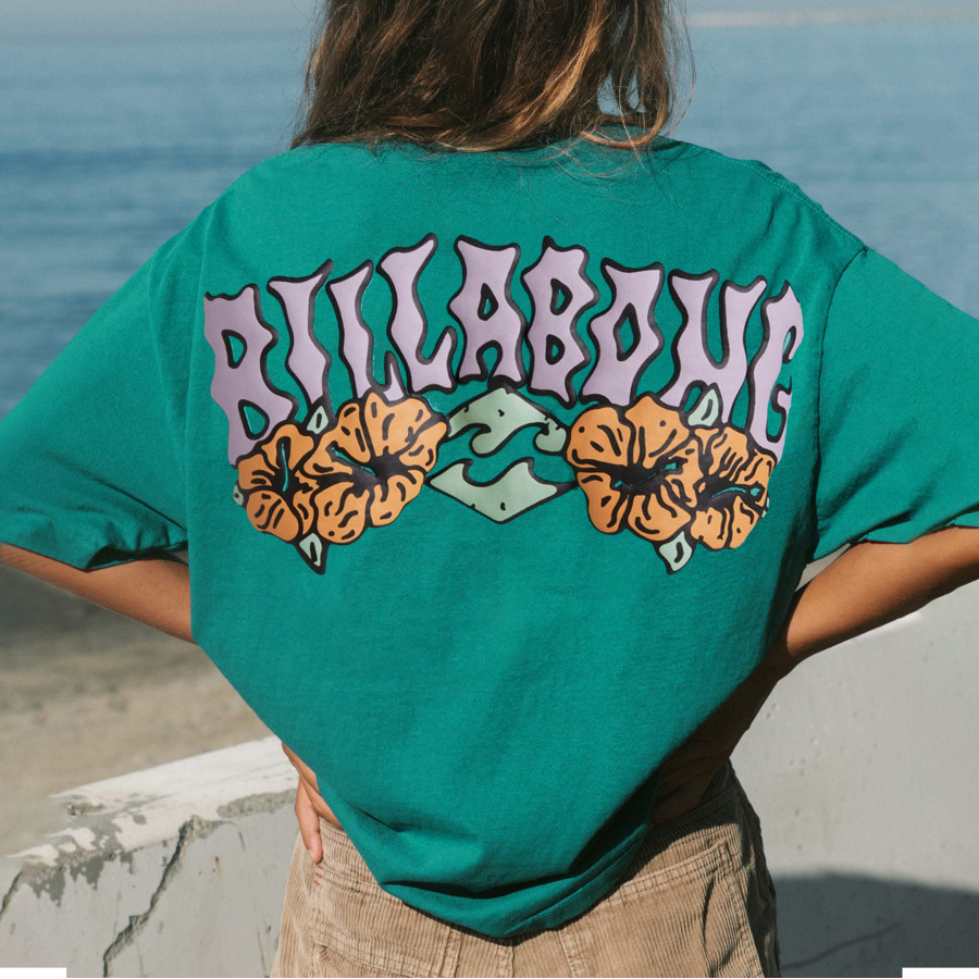 

Vintage T-Shirt Mit Surf-Print Von Billabong