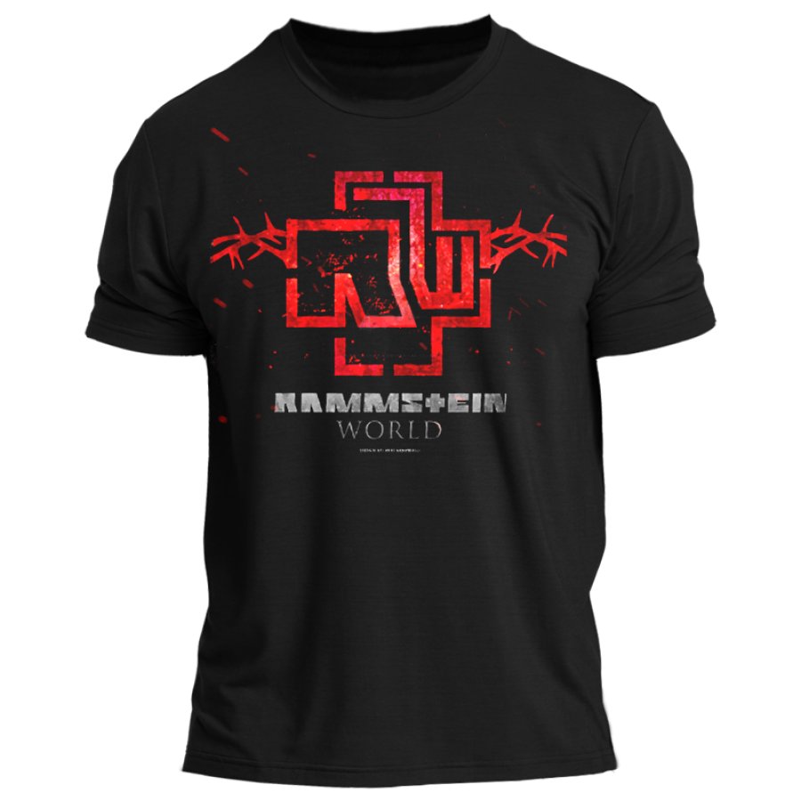 

Rammstein Camiseta Con Estampado Retro Rock Punk Para Hombre