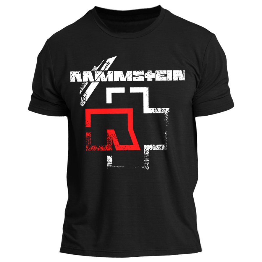 

Rammstein Herren T-Shirt Mit Retro-Rock-Punk-Print