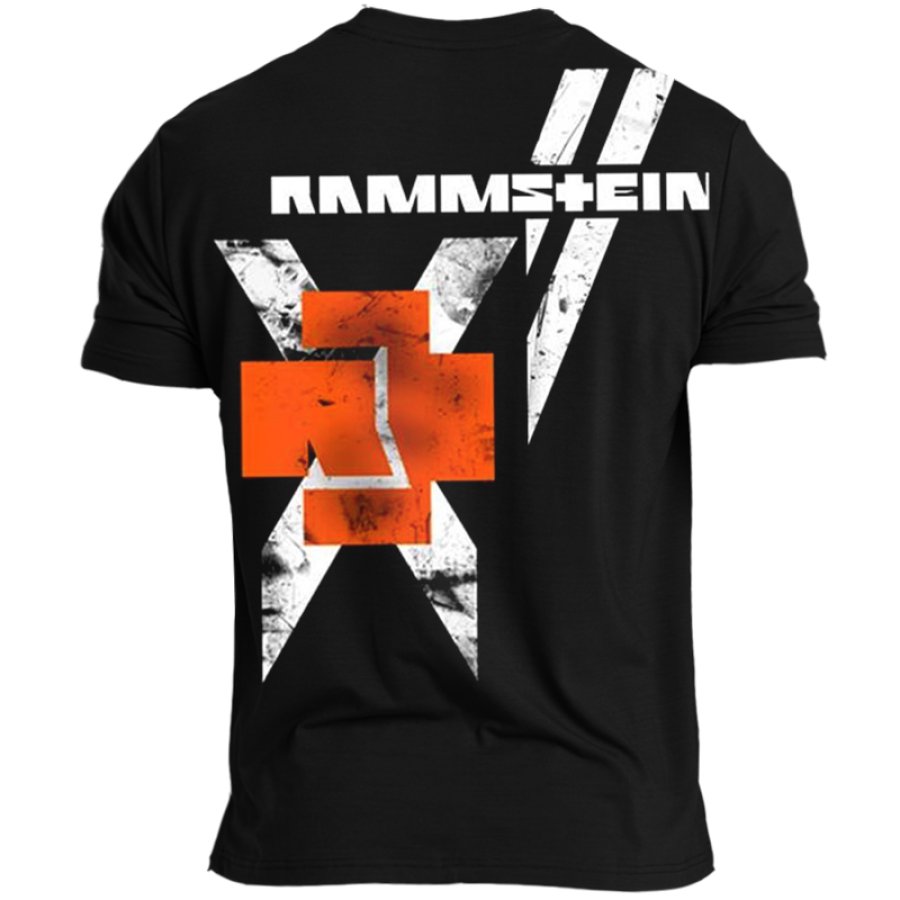 

Rammstein Camiseta Con Estampado Retro Rock Punk Para Hombre