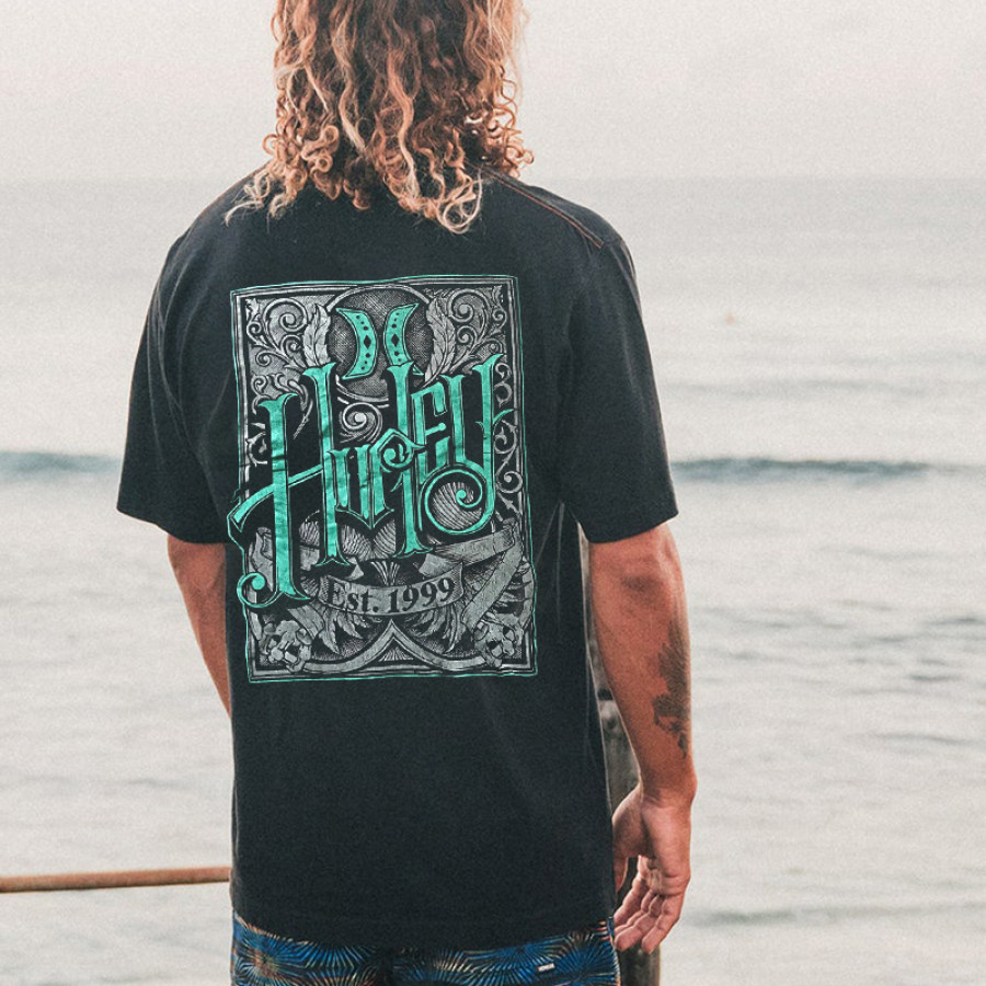 

Men's Hurley Beach Vacation Surf Print T-shirt