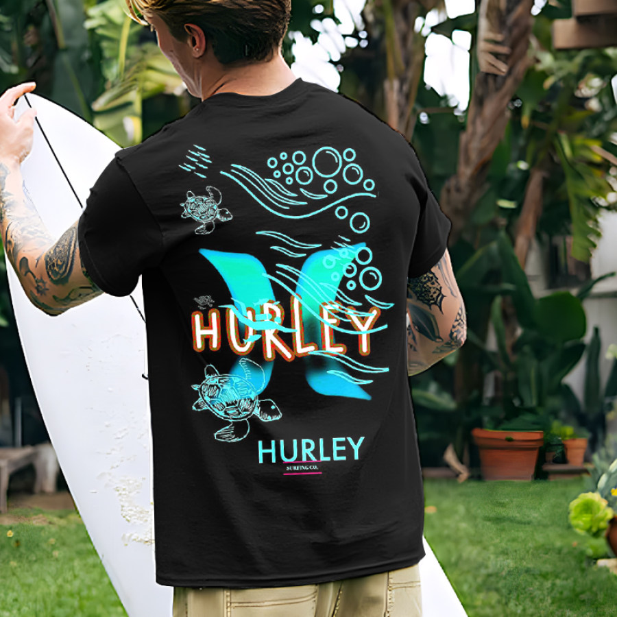 

Мужская футболка с принтом Hurley Beach Vacation Surf