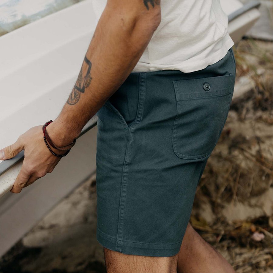 

Men's Vintage Outdoor Surf Vacation Beach Drawstring Casual Shorts