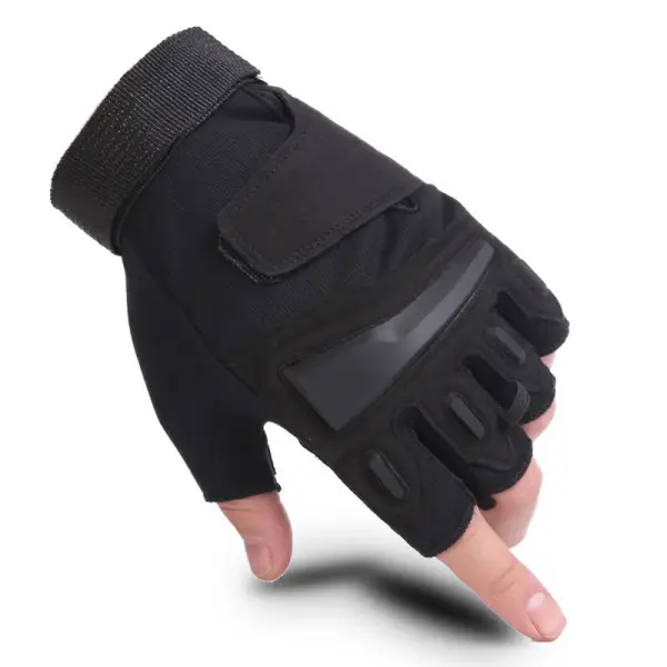 Men's Half Finger Soldier Outdoor Mountain Climbing And Riding Tactical Gloves - Villagenice.com 